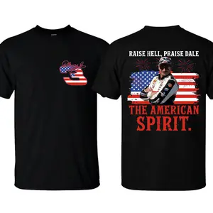 Raise Hell Praise Dale The American Spirit T-Shirt, Dale Earnhardt 4th Of July Tshirt, Unisex Nascar Sweatshirt, Vintage Racing Graphic Tee, Gif For Men And Women