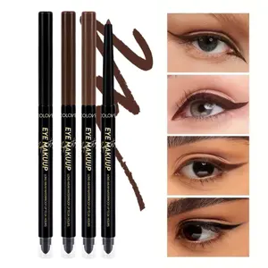 1PC Flexible Eyeliner Gel Pen | Double Ended Design, Smooth and Delicate, Waterproof and Non-Bleeding, Long-Lasting Color, One Stroke for Perfect Eye Makeup