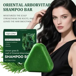 Rosemary Hair Shampoo Soap 120g, Plant-Based Oil Control Anti-Dandruff, Nourishes Scalp, Improves Dryness, Smooths Hair, Non-Irritating, Unisex
