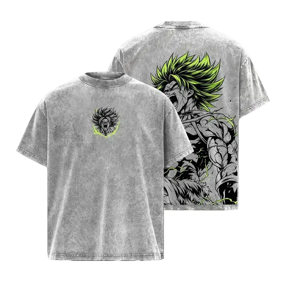 Broly Anime Graphic T-Shirt Hoodie | Legendary Super ''Saiyan'' Manga Streetwear Top | Anime Lover Crewneck Unisex Sweatshirt | Graphic Hoodie Oversized Pullover Merch | Soft Cotton Streetwear Clothes Casual Wear | Anime-Inspired Fashion