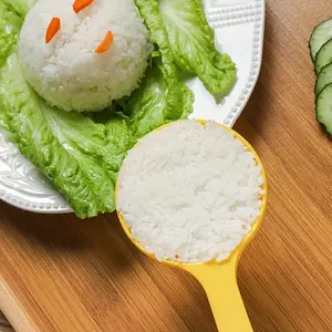 5pcs rice cooker spoon can press large capacity non sticky rice big spoon Congee spoon household semi-circular rice spoon Cooking Spoons Kitchenware Utensils