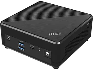 MSI Cubi N ADL Fanless Ultrasmall NUC MINI PC Barebone PC, Intel Celeron N100, WiFi AC9462, BT 5, Duel LAN, ThunderBOLT Type C, Black, Non-OS (ADL-055BUS)