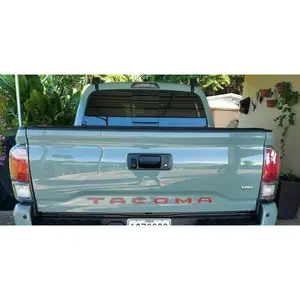 RED Tailgate Insert Letters Decal Vinyl Stickers for Toyota Tacoma 2016-2023