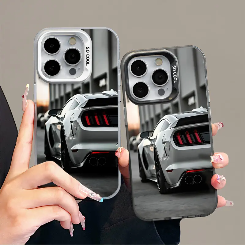 IPhone 16 Promax Mustang sports car Phone Case Anti Drop Protective Case Suitable for iphone 17 15 14 13 12 11 SAMSUNG S25 24 23 22 Plus ULTRA Acrylic Phone Case