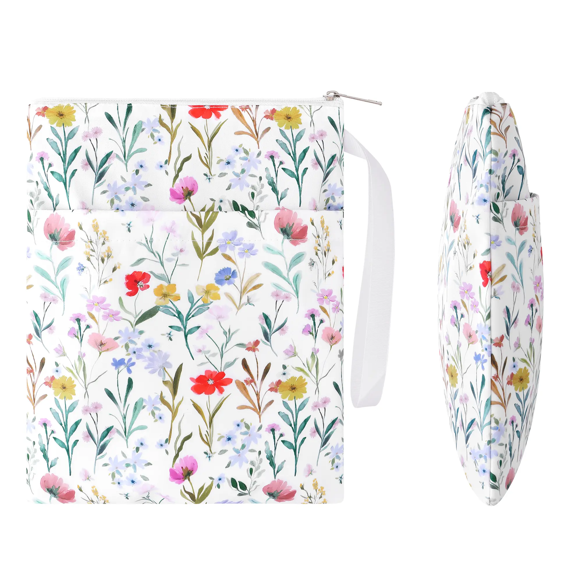 Bookish Book Sleeve with Zipper, Waterproof Kindle & Book Pouch with Handle, Cute Reading Essential for Book Lovers
