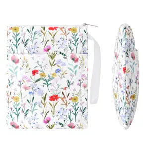 Bookish Book Sleeve with Zipper, Waterproof Kindle & Book Pouch with Handle, Cute Reading Essential for Book Lovers