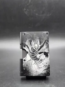 Shadow Dragon Metal Wallet – Laser Engraved RFID Blocking Wallet with Secure Hinge System