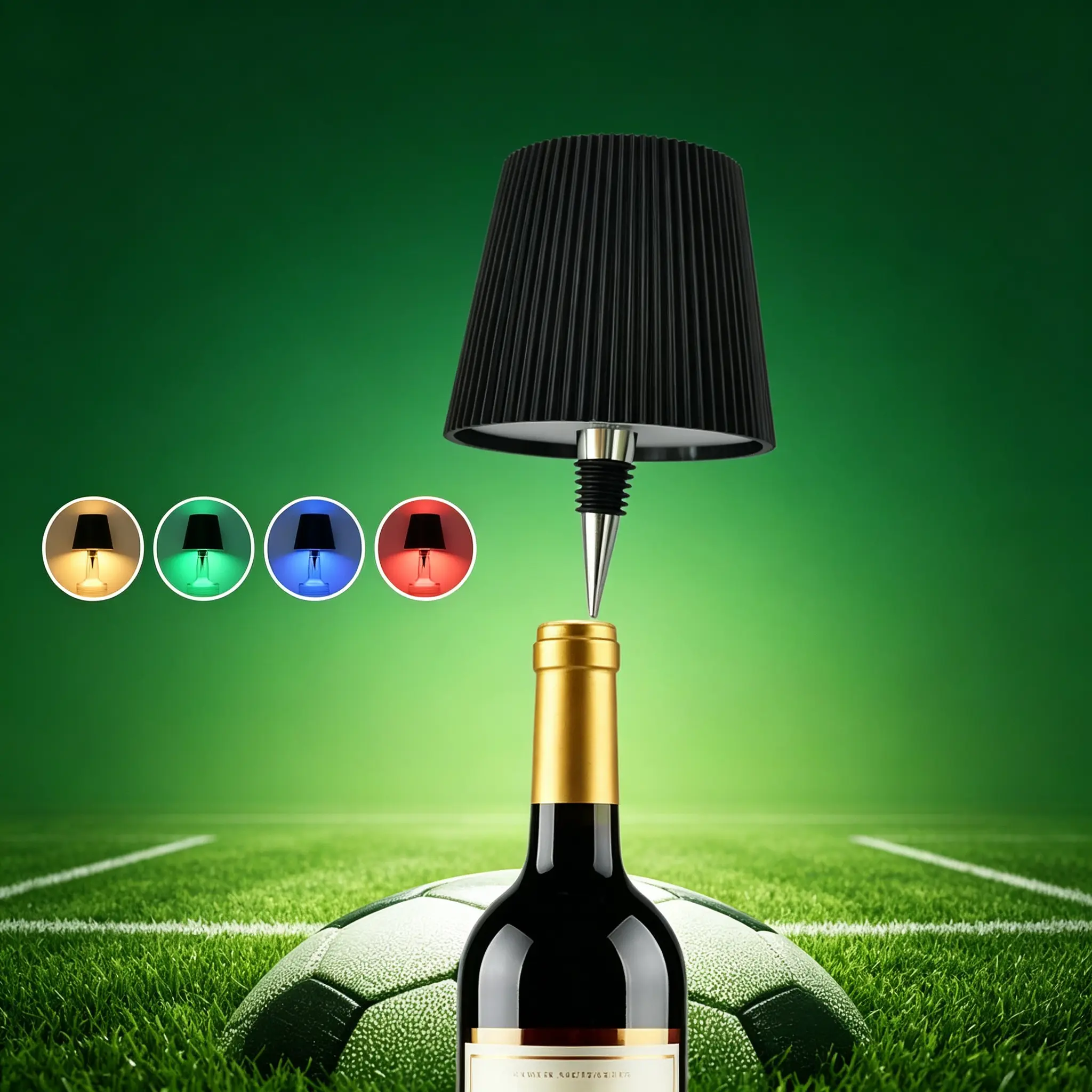 Wireless Bottle Lamp, Rechargeable LED Wine Bottle Light, Touch Dimmable Table Lamp, Unique Home Decor Gift for Dinner Parties & Patio