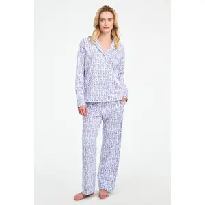 Monkey Long Sleeve Polo Pajamas