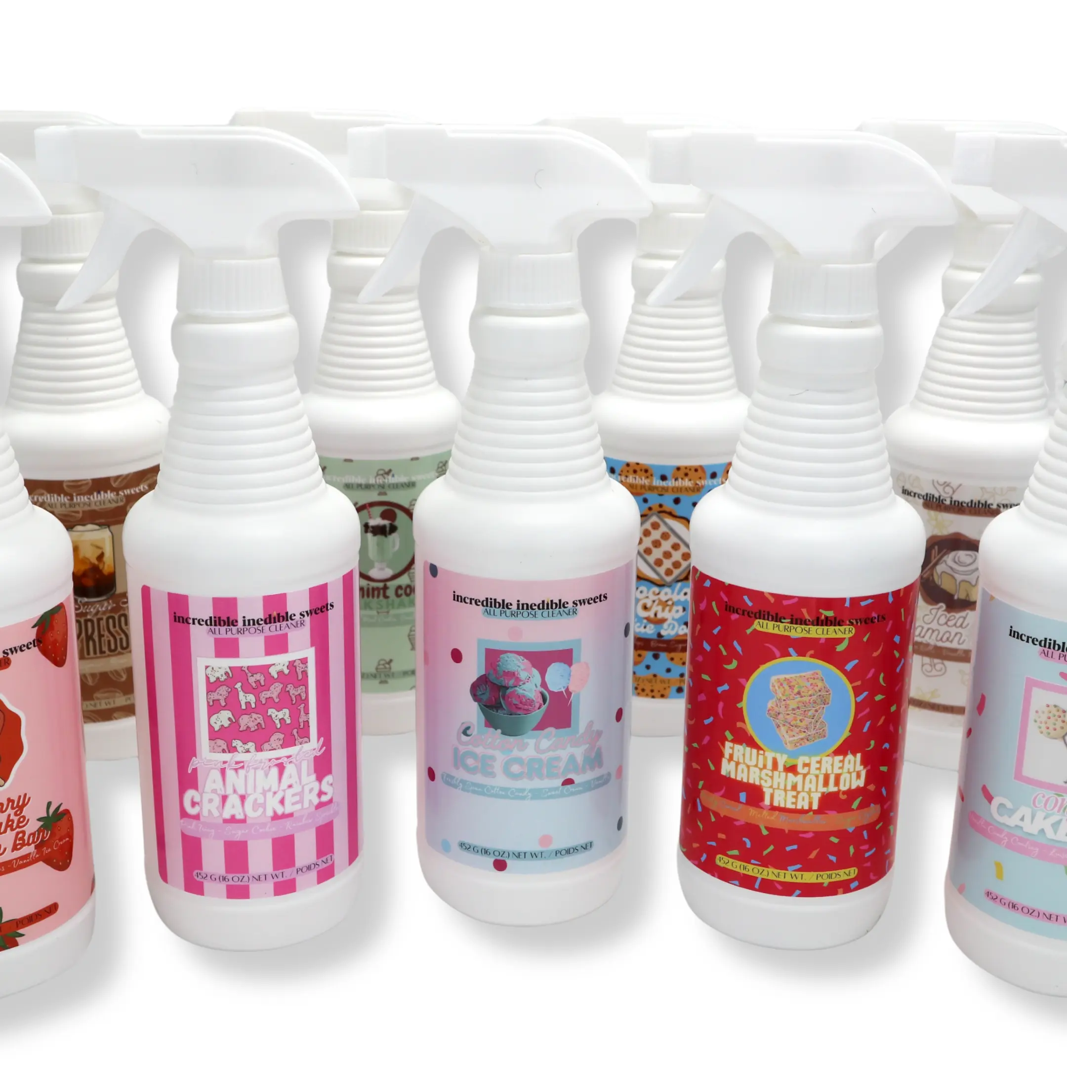 All Purpose Cleaner - 16 Oz. - Richly Scented Decadent Dessert Themed All Purpose Cleaner with All Natural, Non-Toxic Cleaning Ingredients by incredible inedible sweets - Safe for all non porous surfaces