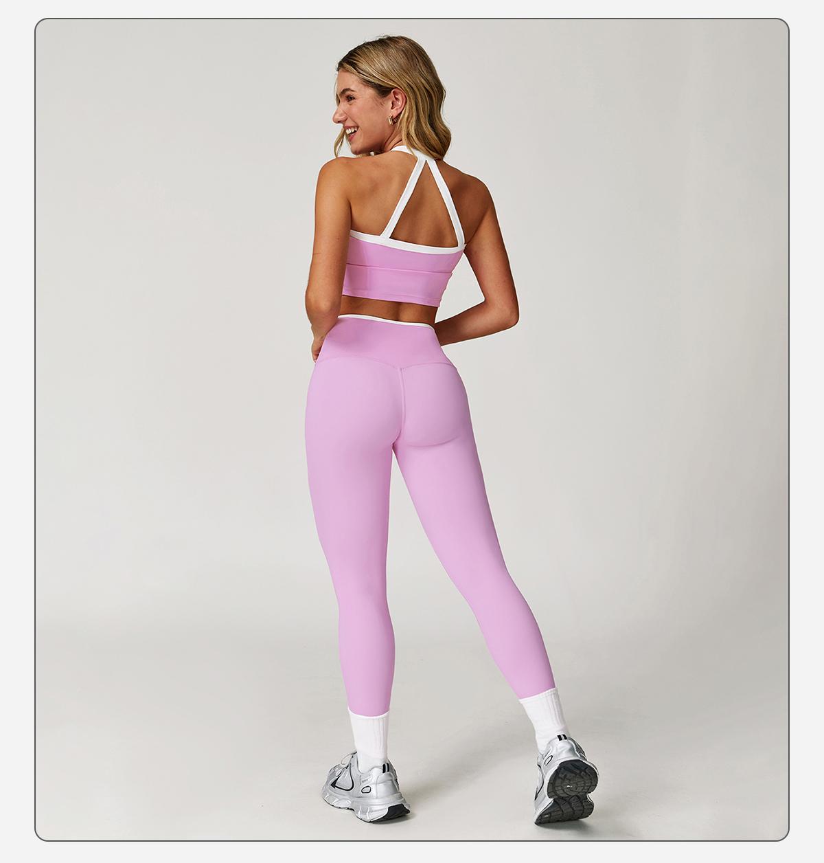 MASKERT Women's Two Piece Set Colorblock High Waisted Ribbed Casual Fitness Sportswear, Athletic Fashion Activewear summervibes