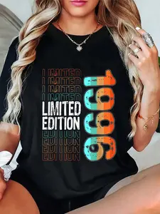 100% Cotton Limited Edition Vintage Retro Birth Year 1996 T-Shirt T-Shirt