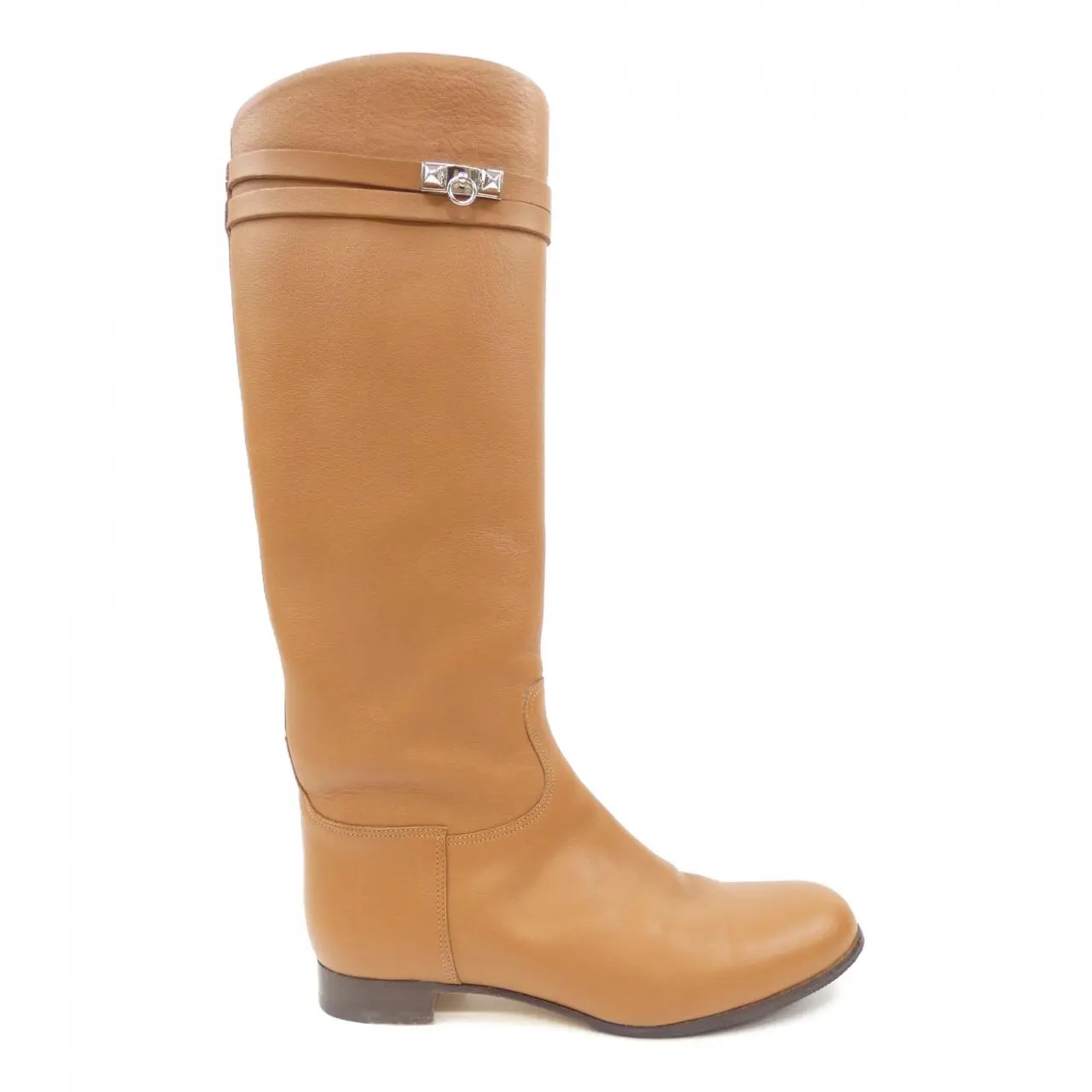 Pre-owned HERMÈS Calfskin Small Leather Goods Hermes Long Boots