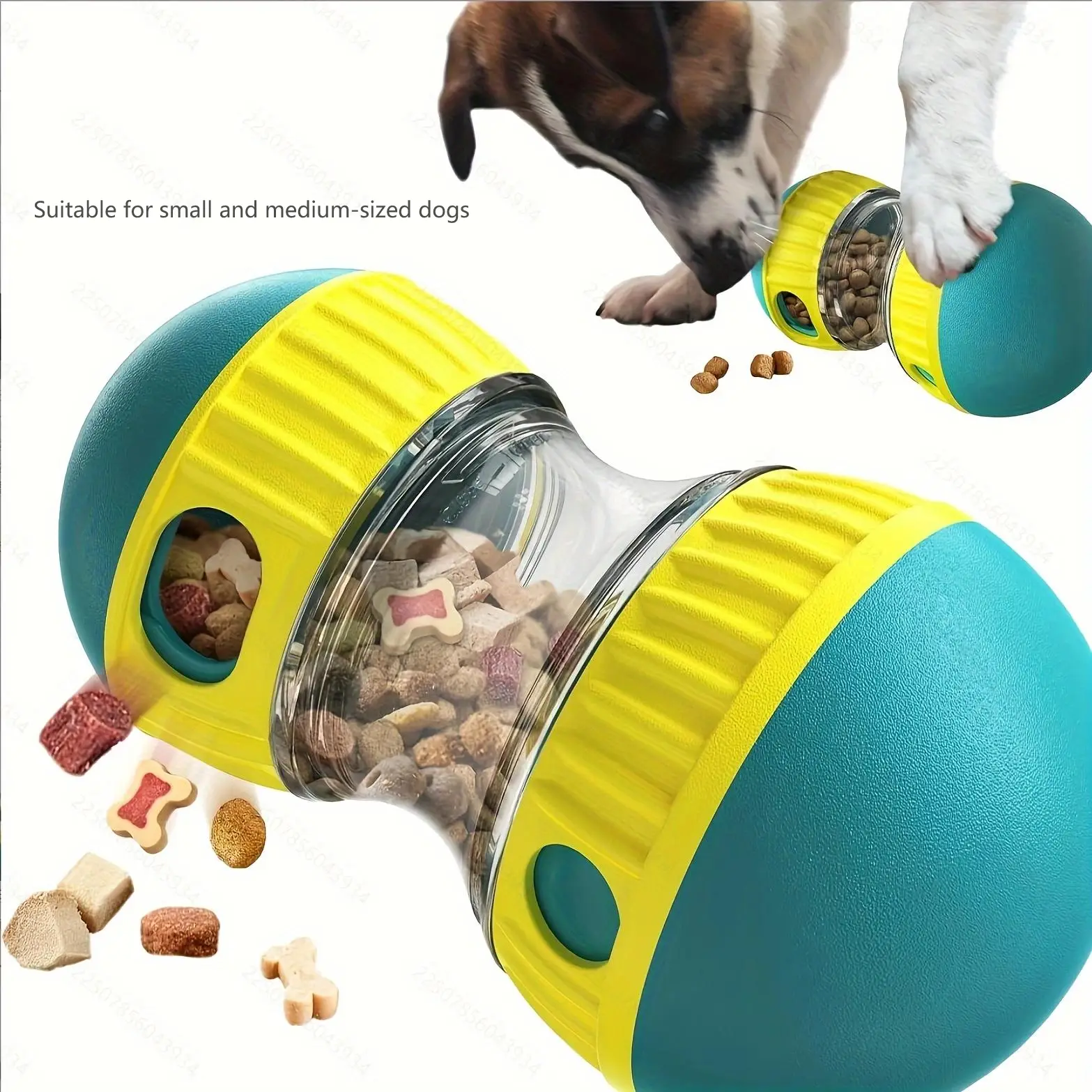 Interactive Mental Stimulation Puzzle Toy for Dogs - Adjustable Slow Feeder Ball, Durable Chew Proof Design, Food-Grade ABS, No Battery Needed for Sma
