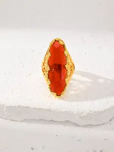 Gemstone Women's Ring, Fashionable Elegant Design, Adjustable Open Size, Perfect for Daily Wear, Stylish Accessory, Statement Ring, Open Adjustable Rings
