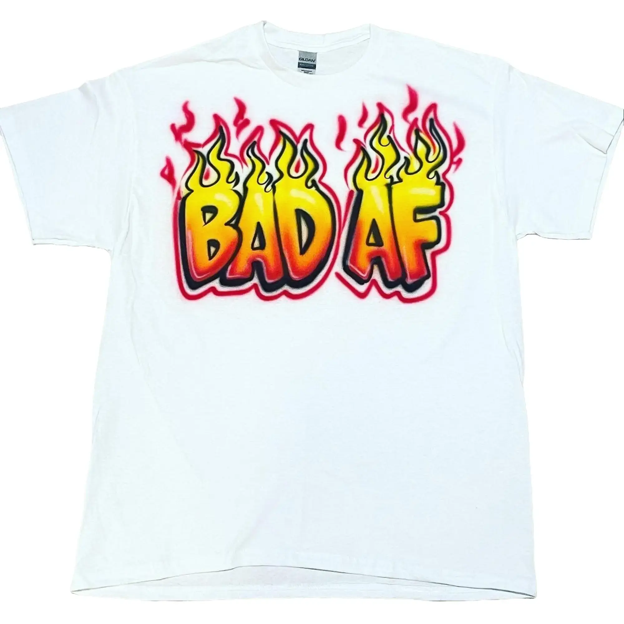 Airbrush Bad AF Shirt Vintage Y2K Graphic Tee Retro Aesthetic Streetwear Unisex T-Shirt