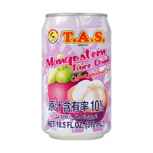 TASCO Thai Mangosteen Juice 10% Fruit Juice Drink 310ml - Refreshing Tropical Beverage