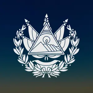 El Salvador logo Flag decal, El Salvador escudo sticker, waterproof vinyl decal, car decal, laptop, water bottle or tumbler vinyl decal.