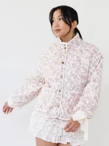 Mademoiselle Jacket - Pink, Long Sleeve, Regular Fit, Plain Pattern, Stylish Design, Comfortable for All Seasons