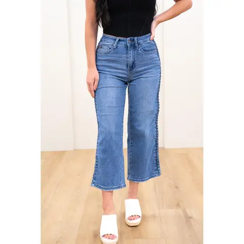 Judy Blue We Belong Together Braided High Rise Jeans