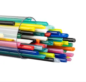 Bullseye Glass Mixed Opalescent Colors, Stringer, 2mm, Fusible, 90 COE