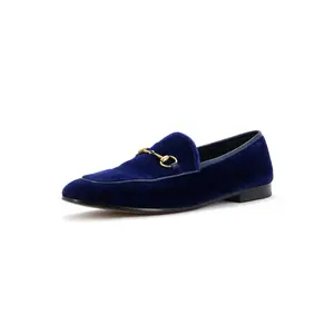 Pre-owned Gucci Women's Jordaan Loafers Velvet by Rebag