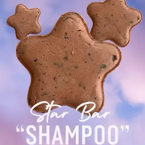 Star Bar Shampoo - Gentle Cleansing Formula for All Hair Types - Paraben Free & Sulfate Free - Enriched with Natural Ingredients