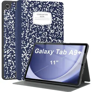 Case for  Galaxy Tab A9+ 11 inch 2023,[Multi Viewing Angles+Auto Wake/Sleep],  Folio Stand Case with Soft TPU  Cover for Galaxy Tab A9 Plus(SM-X210/X216/X218)-Book Navy