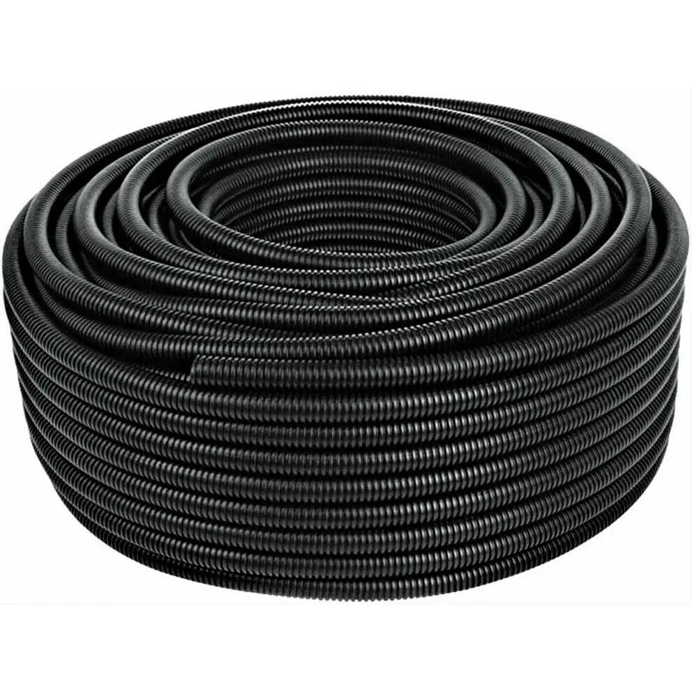 25 Ft 1" Split Wire Loom Conduit Polyethylene Tubing Black Color Sleeve Tube