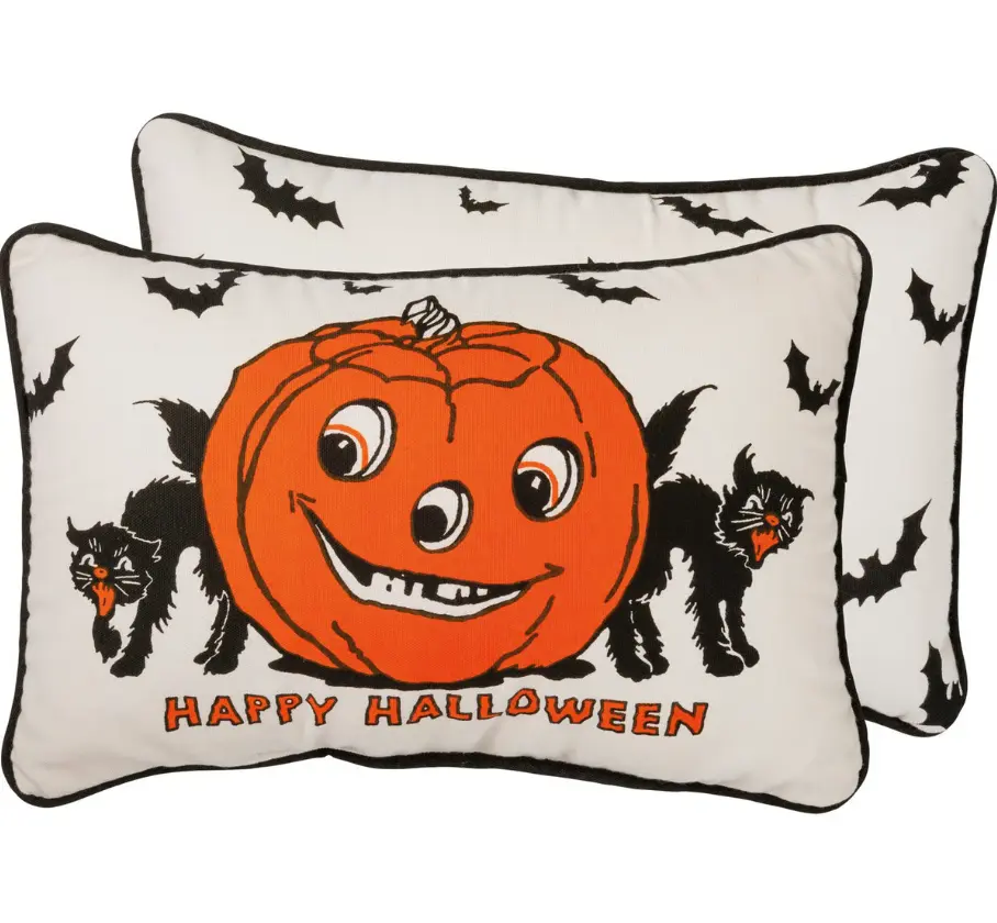 Happy Halloween Vintage Pillow