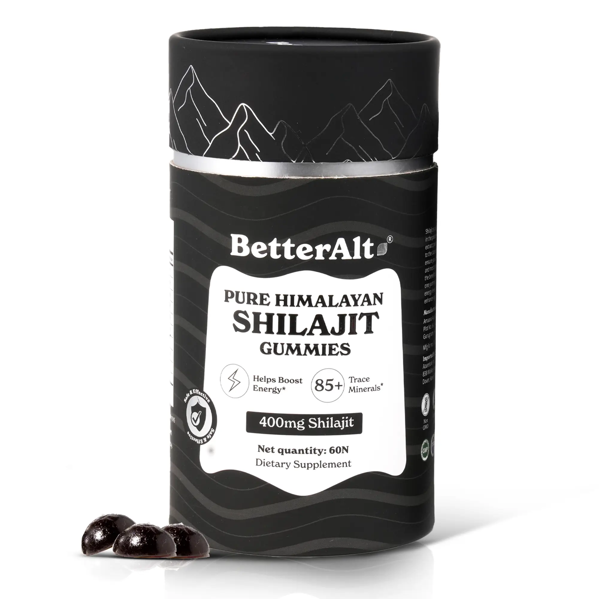 BetterAlt Pure Shilajit Resin Gummies | Himalayan Superfood | Lab-Tested for Pur...