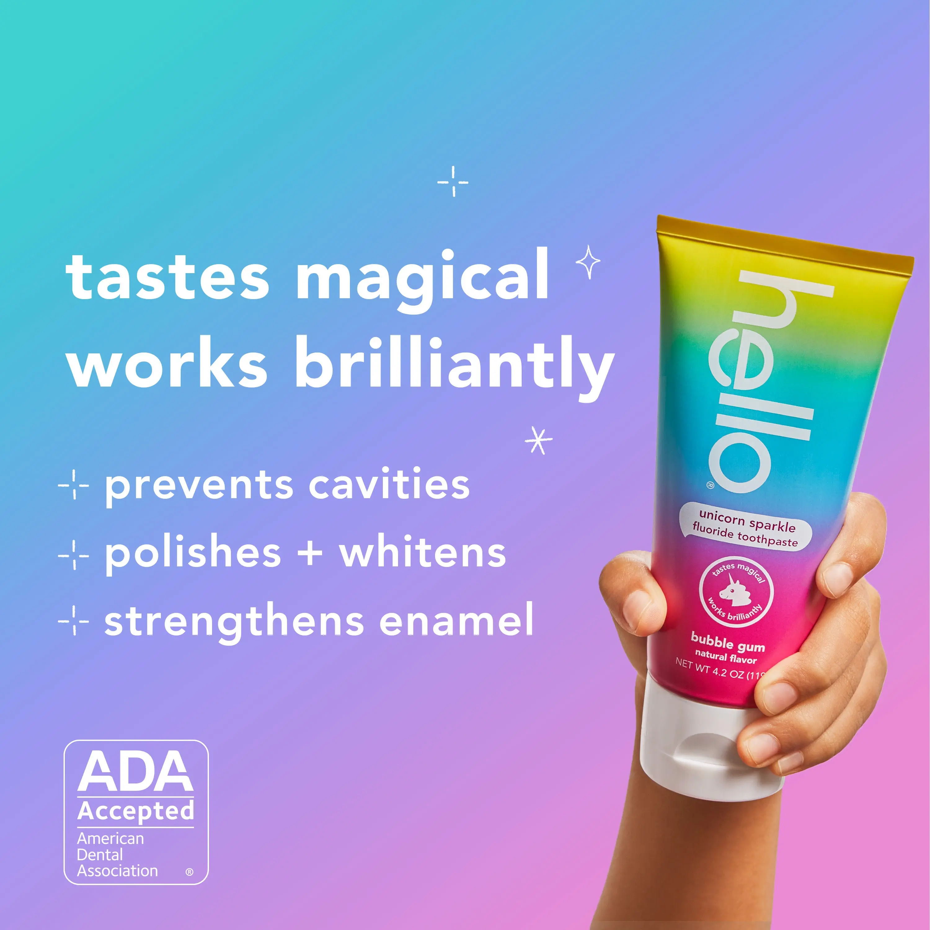 Hello Family Toothpaste Duo - Adult Antiplaque Whitening & Kids Fluoride-Free Unicorn Sparkle - Perfect for All Ages Oral Hello Family Toothpaste Duo - Adult Antiplaque Whitening & Kids Fluoride-Free Unicorn Sparkle - Perfect for All Ages Oral