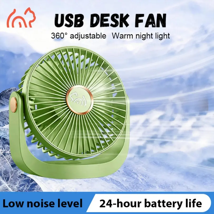 USB Rechargeable Strong Wind Portable Fan, 5-Speed High Speed Turbo Fan, Versatile Hanging Vertical Fan for Home Office Camping Cooling Adjustable Cooling Fan Multifunction Fan