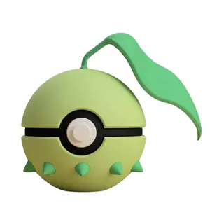Chikorita Poke Ball - Inspired 3D Printed Collectible