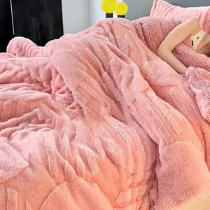1pc Large Soft Blanket, Ultra-Soft Fabric, Shiny Thread, Warm and Non-Sweaty, Multi-Color, Home Office Sofa Travel