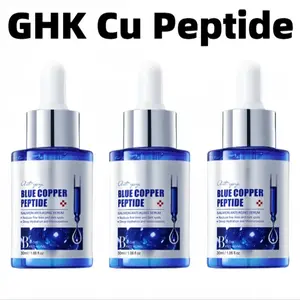 【3PCS】GHK-Cu Copper Peptide  Serum with Hyaluronic Acid I Anti-Aging Facial Serum, Deep Moisturizing & Nourishing, Firming & Wrinkle Smoothing I Fragrance-Free | 30ml Daily Face Serum for All Skin Types I Men & Women,Cruelty-Free
