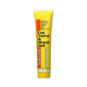 Sulfur8 Gentle Loc Twist and Braid Gel, 6 oz Haircare Styling Gel for Braiding