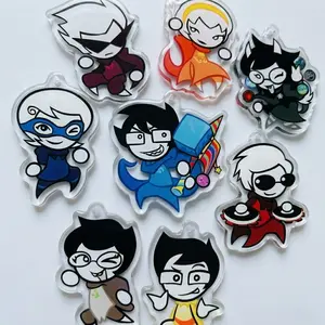Homestuck Keychain - Homestuck Beta Kids Charms - Cute Characters, Kawaii Bag Charm for Keys, Backpack & Gifts, Collectible Fan Accessory, Aesthetic Game Merch!