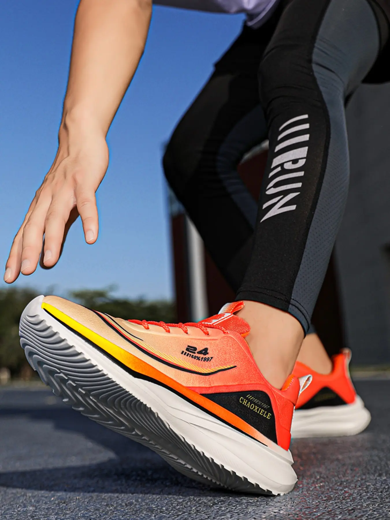 Men's Lightweight Sport Casual Shoes, Breathable Woven Upper & Lightweight Sole, Lace-Up Design, Perfect for Power Walking, Jogging & Daily Commute