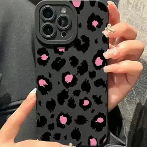 Fashion Leopard-print Pattern Phone Case, Anti-drop Phone Protector Cover, Phone Accessories Compatible with iPhone 14 15 16 Series