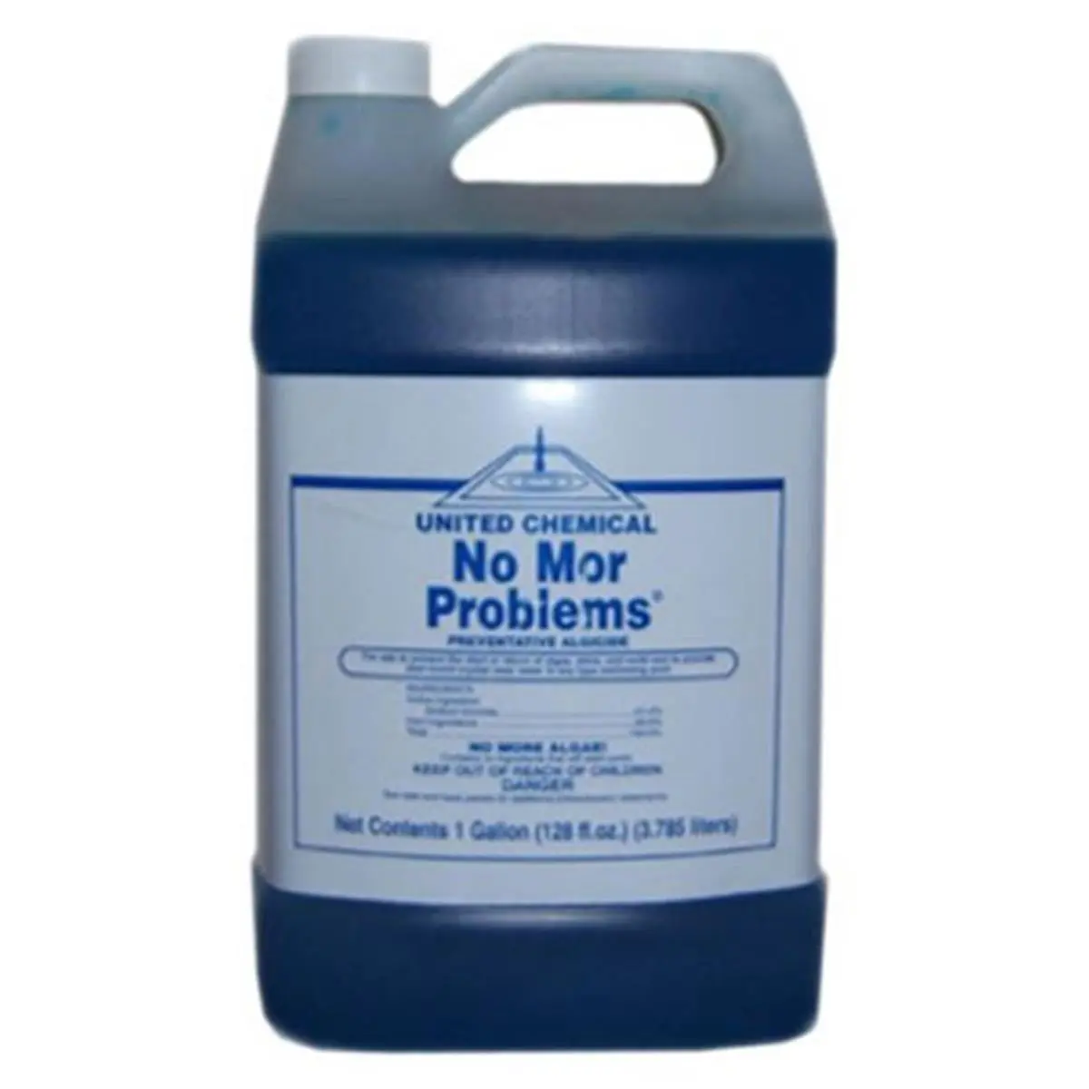 212 MAIN United Chemical No Mor Problems Pool Algaecide and Clarifier, Preventative Liquid Treatment for Swimming Pools, 1 gal Jug, Aesthetic Look, Easy Setup, Unique Pattern, Pool Clarifier, Swimming Pool Cleaner