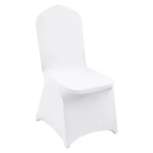 VEVOR Stretch Spandex Folding Chair Covers,  Universal Fitted Chair Cover, Removable Washable Protective Slipcovers, for Wedding, Holiday, Banquet, Party, Celebration, Dining (200PCS White)