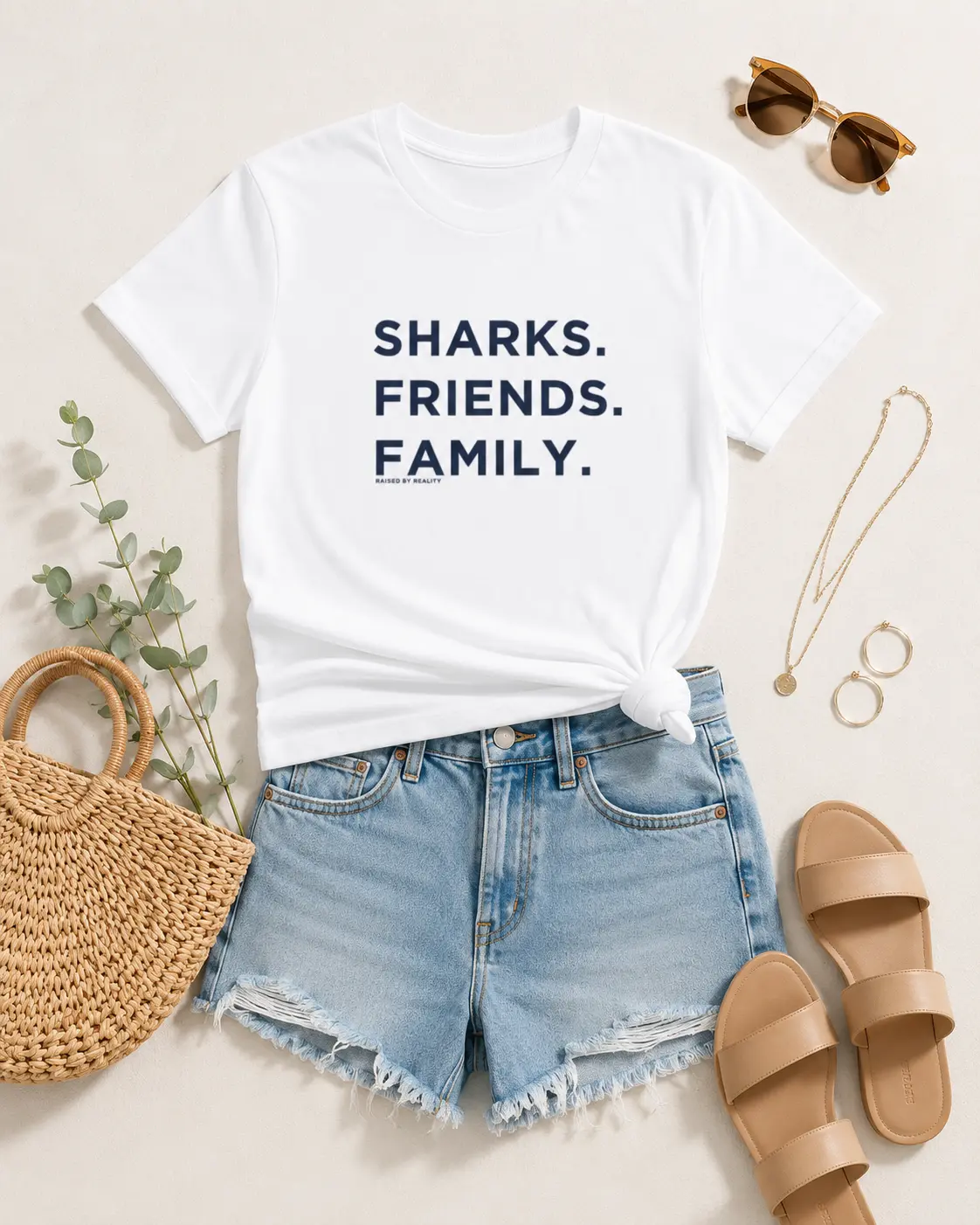 Sharks Friends Family Cooling Tee | Quick-Dry Summer T-Shirt