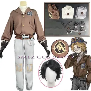 Highway Knight Prospector Cos Game Identity V Norton Campbell Cosplay Costume Man Coat Suit Hallween Carnival Uniforms Set