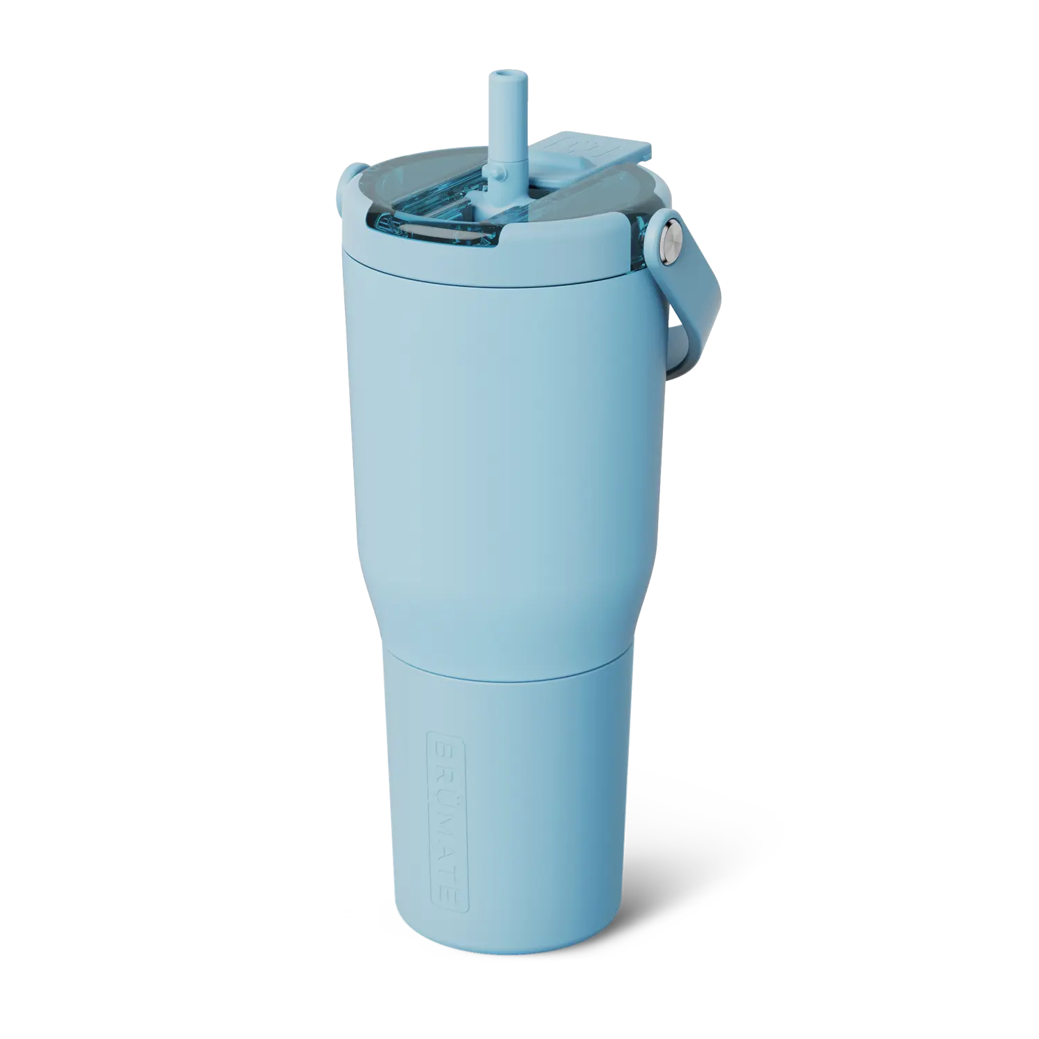 BrüMate Resa Flip Covered Flip-Down Straw Tumbler | 35oz & 20oz Sizes | 100% Leakproof Insulated Travel Tumbler | Cup-Holder Friendly Insulated Tumbler | Built-in Silicone Sleeve and Easy Carry Handle