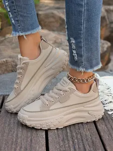 Women's Fashionable Breathable Sneakers, Casual Comfortable Sports Shoes for Daily Wear, Perfect for Students and Outdoor Sports