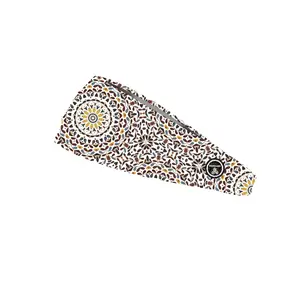 RAVEbandz The Pro - Wide Stretch Headband (Harmonious- Brown)