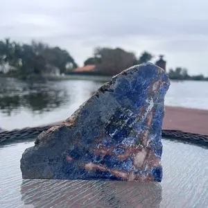 Sodalite Slab Home -1lb natural and polished