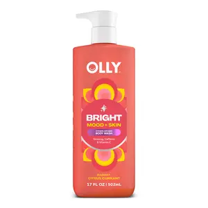 OLLY Bright Mood + Skin Body Wash with Ginseng Caffeine & Vitamin C for Radiant Radiance 17 fl oz OLLY Bright Mood + Skin Body Wash with Ginseng Caffeine & Vitamin C for Radiant Radiance 17 fl oz