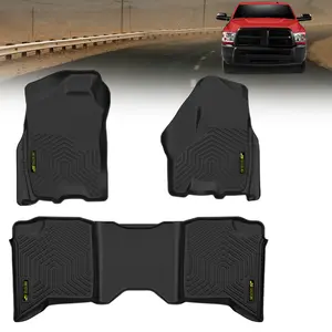Floor Mats Fit For 09-18 Dodge Ram 1500 Crew Cab All Weather Full Set Liners TPE